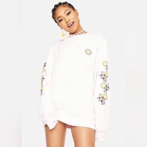 NWOT Samii Ryan BSR X Smiley Sweatshirt. SZ S Oversized